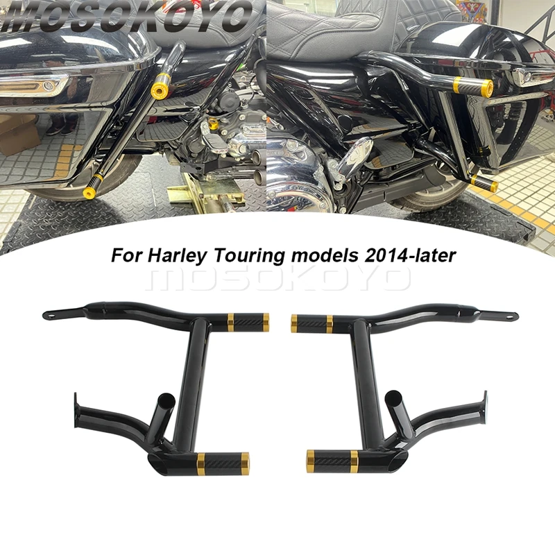 

Saddlebag Guard Rear Saddle Bag Crash Bar For Harley Revival FLH 2021 Road Glide Limited FLTRK 20-24 FLTRX 15-23 FLTRXSE 12-22