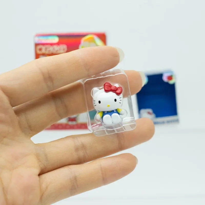 Sanrio персонажи мини-размера слепая коробка игрушки милые Hello Kitty Pochacco Pom Purin Kuromi булочка с корицей модель игрушки подарки