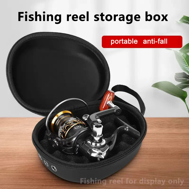 

Portable Fishing Reel Bag Protective Case Black 15.5cm Waterproof EVA Outdoor Cover Boxs For Spinning Reel Fishing Tools Tackles