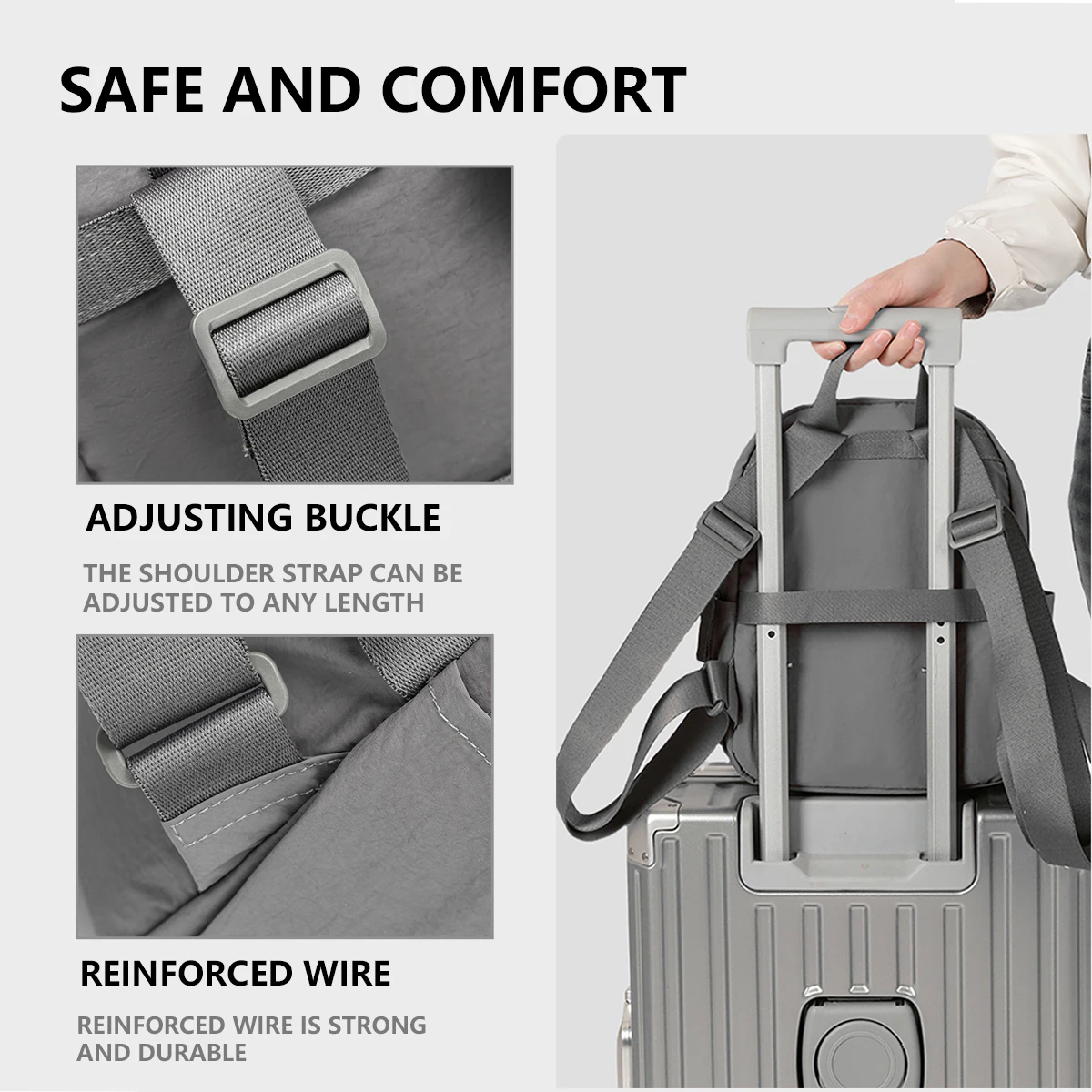 French Fresh Mommy Normcore Travel Backpack New Niche High-End Lightweight Commuter Fashion Burden-Reducing Backpack