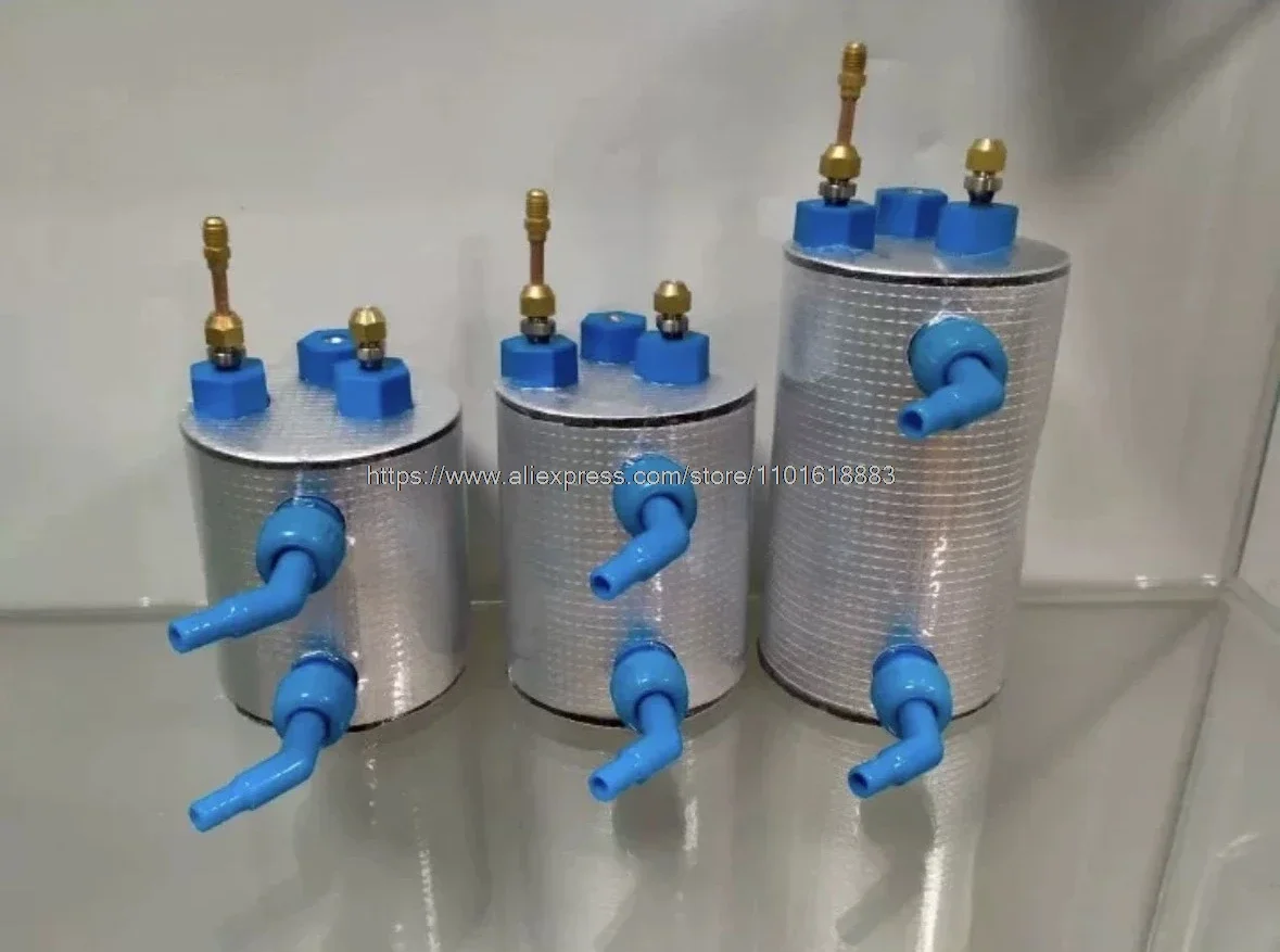 0,1 HP 0.3HP 0.5HP piscina de mariscos cubo titanio intercambiador calor pecera tubo titanio puro evaporador burbuja