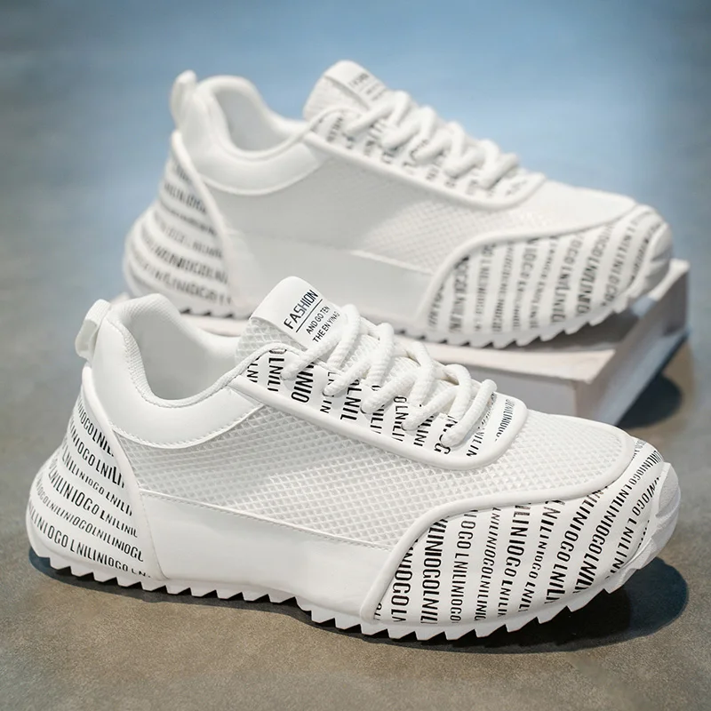 Men's Summer Breathable Mesh Dad Shoes Trendy Casual Sneakers Fashion All-Match Running Shoes LightweightStudentAthleticFootwear