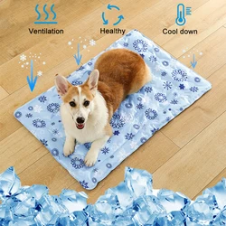 Dog Cooling Mat Summer Pet Self Cooling Pad Cat Bed Mat For Small Medium Large Dogs Indoor Dog Crate Mat Keep Your Pet Cool