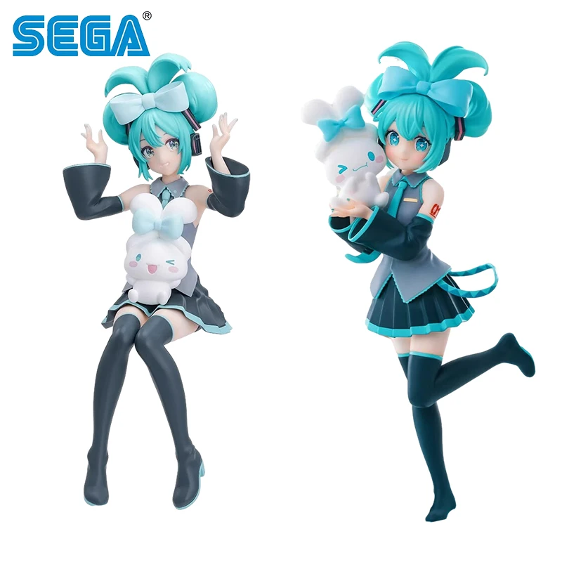 

Genuine Sega Hatsune Miku Cinnamoroll Anime Peripheral Collectible Models Garage Kit Decorative Decorations Children Kawaii Gift