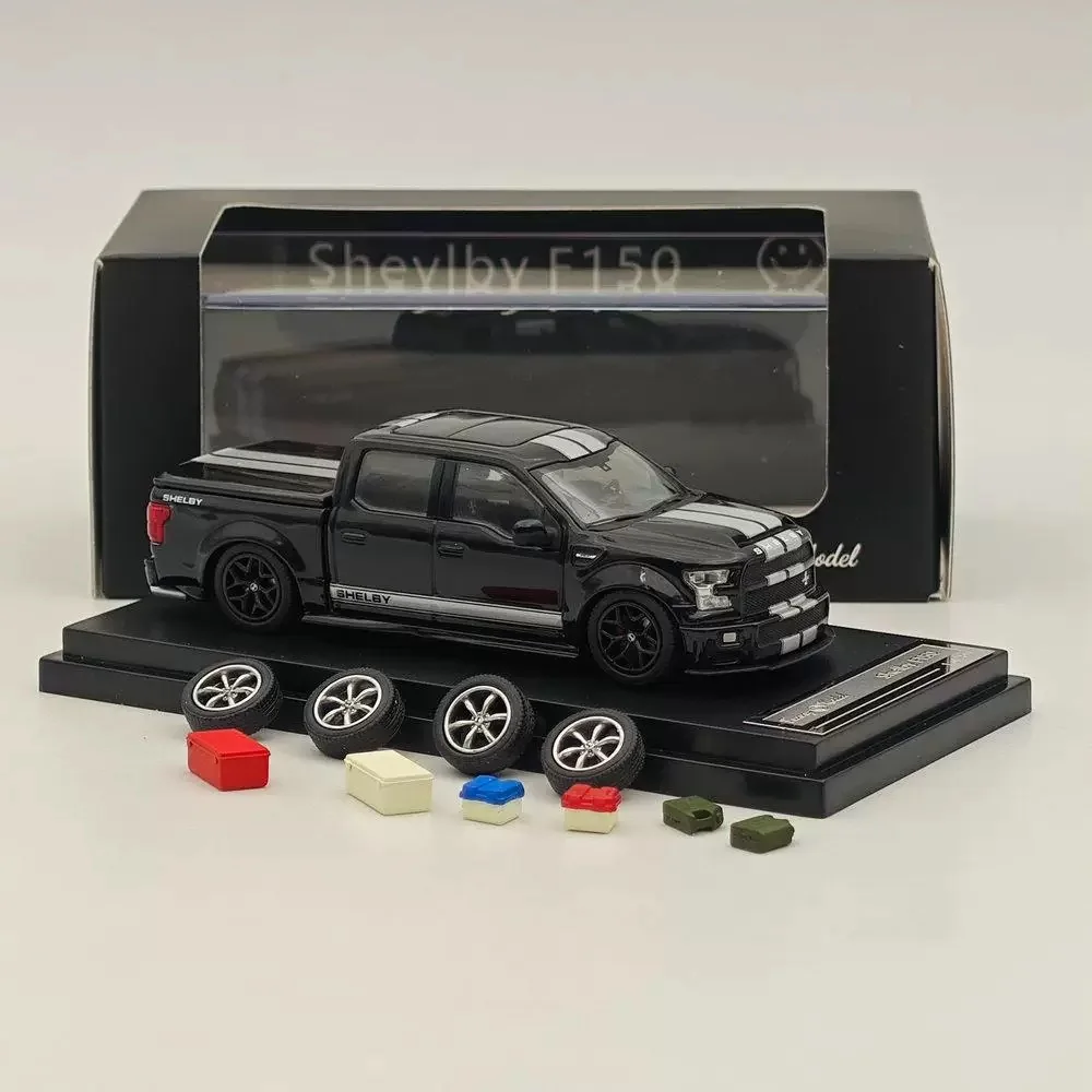 FunnyModel 1/64 Ford F-150 Shelby modèle de voiture en alliage de simulation-Avec accessoires