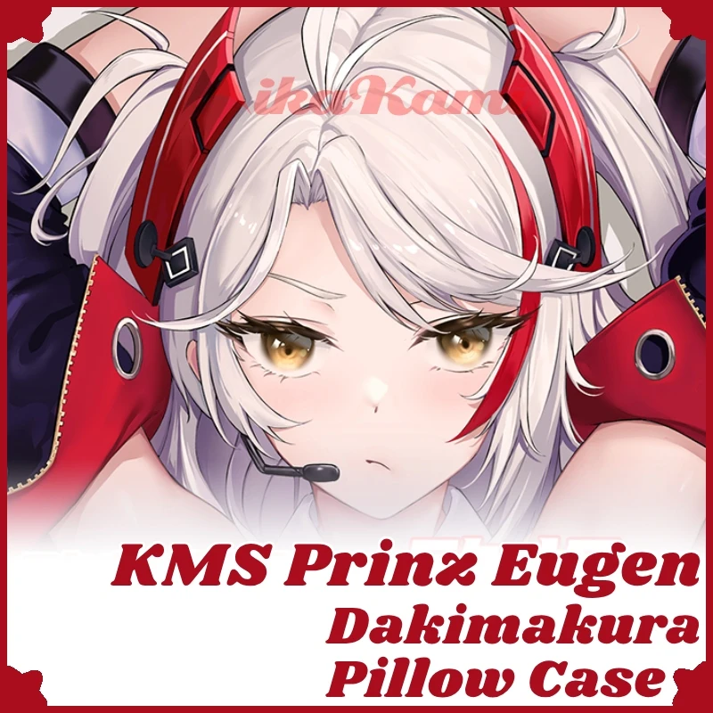 KMS Prinz Eugen Dakimakura Azur Lane Pillow Case Sexy Pillowcase Full Body Hugging Cushion Cover Bedding Home Decor Otaku Gift