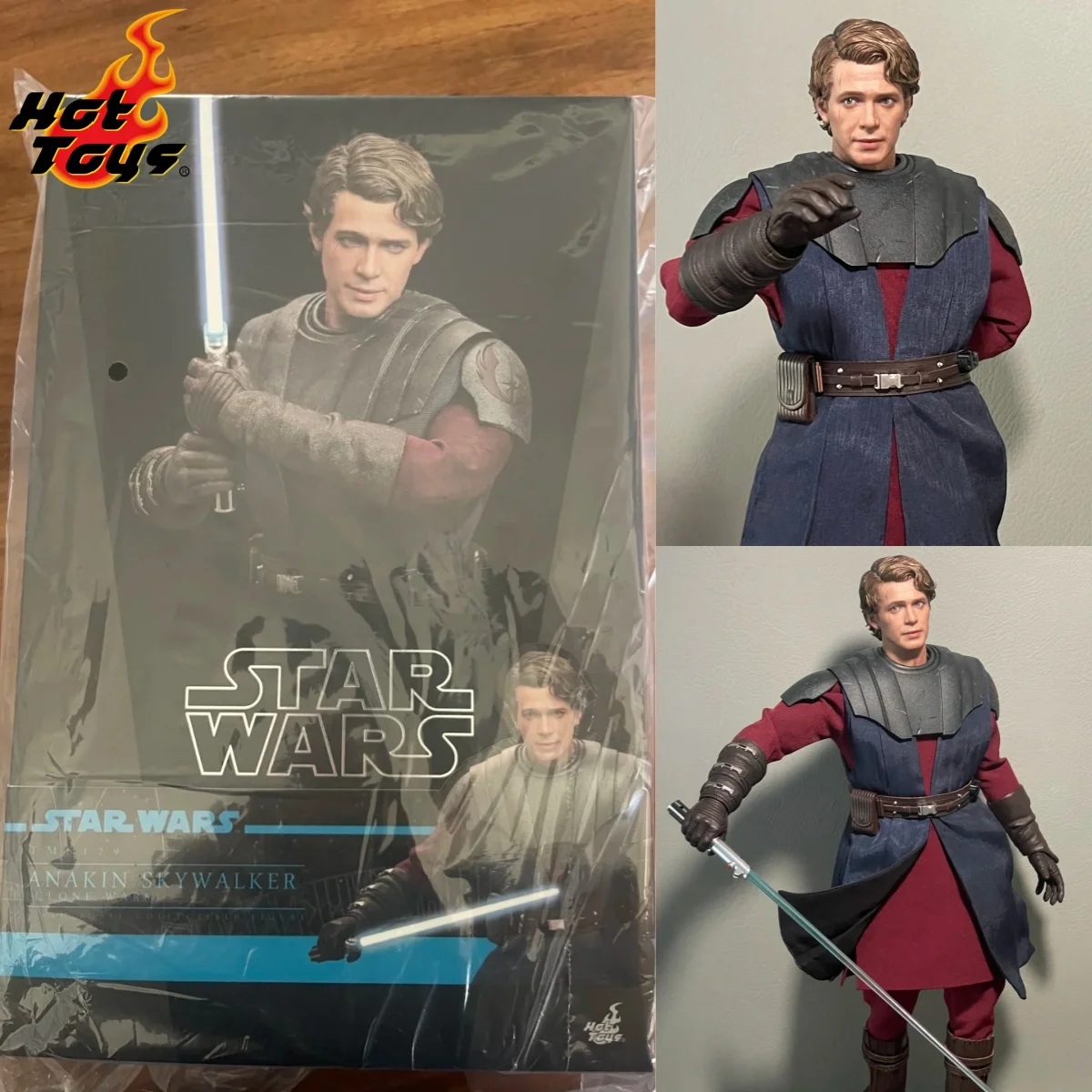 

In Stock HOTTOYS HT 12'' TMS129 Star Wars Clone Wars Anakin Skywalker 1/6th Full Set Scale Collectible Action Figurine Model Toy