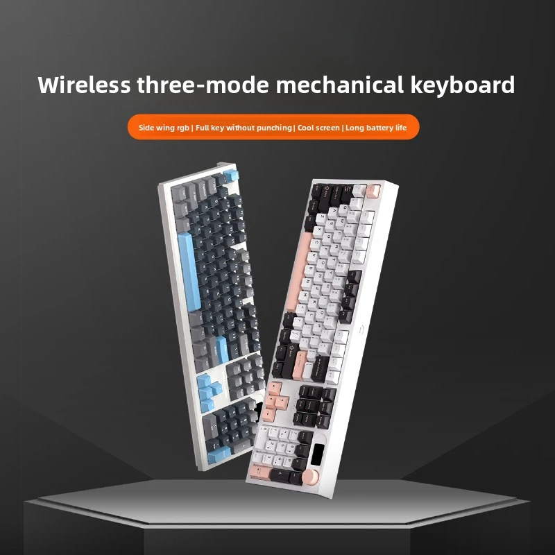 

LT104 Wireless Bluetooth Gaming Mechanical Keyboard Three-Mode Wired Blue Switch High Aesthetic