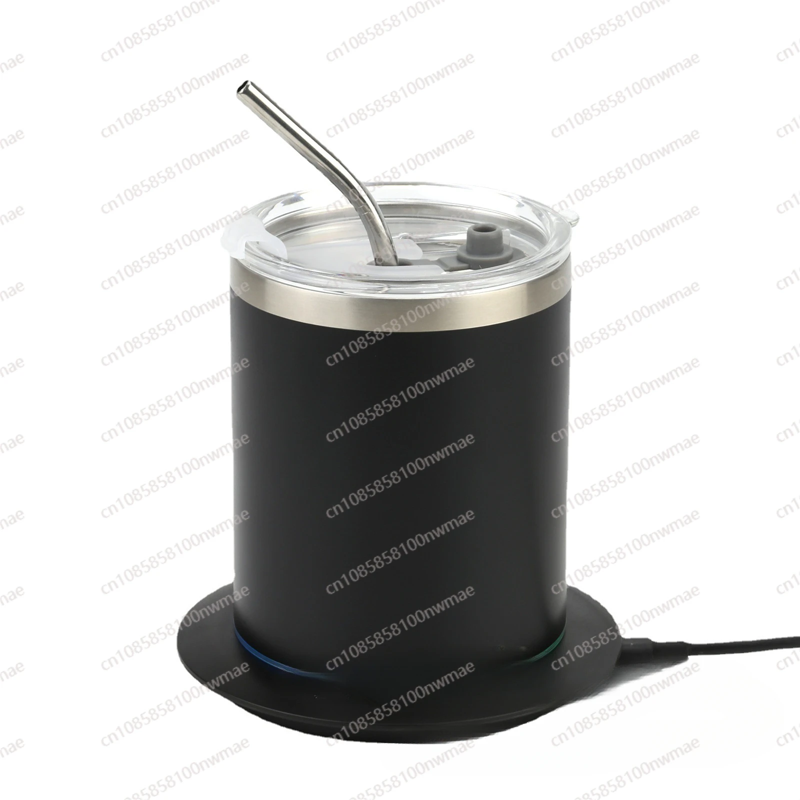 

Heated coffee cup with double-layer stainless steel Cup and heated coaster with a constant temperature of 60 degrees Celsius