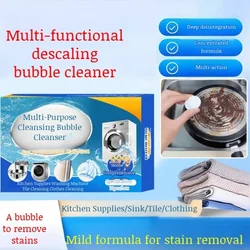 Multipurpose Bubble cleaner Household  Washing Machine Cleaner  Active oxygen effervescent tablets Descaler Odor remove stains