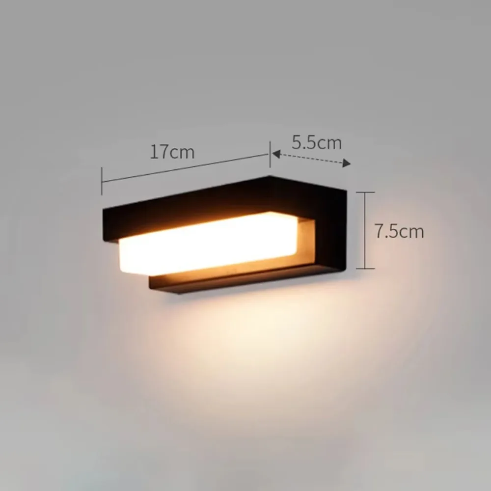 

Waterproof LED Solar Lights Three-Color Energy-Saving Solar Wall Lights Drill-Free Door Number Solar Powered Lamp Garden Use