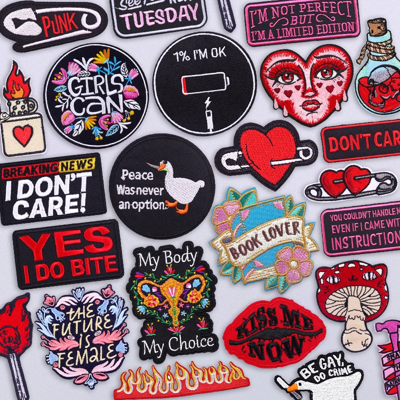 Нашивка-с-вышивкой-в-стиле-панк-утки-в-стиле-хиппи-с-темным-юмором-для-джинсовой-куртки-жилета-байкерского-снаряжения-музыкального-фестиваля-декор