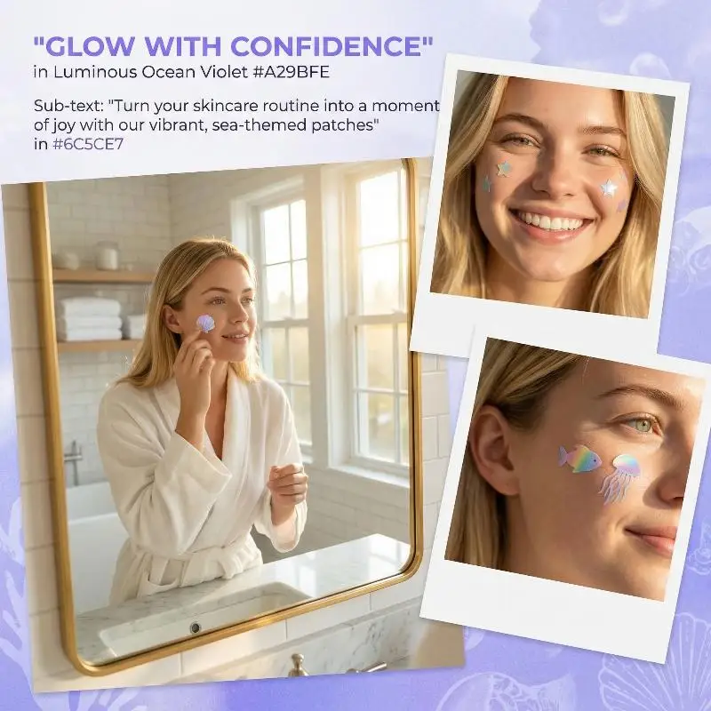 

Colorful Jellyfish Starfish Pimple Patches Underwater Style Hydrocolloid Cover Fast Stickers For Face