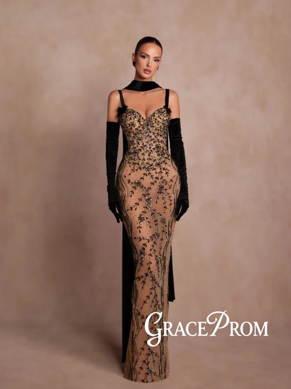 

New Arrival Shinny Crystal Evening Dress Opulent Thin Straps Straight Wedding Party Gown Customized Elegant Red Carpet Gowns