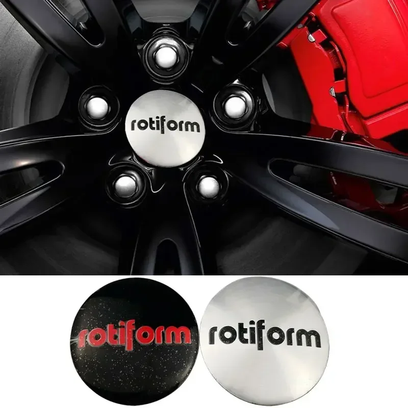 4pcs 56mm Universal Car Wheel Center Emblem Hub Caps Stickers for Rotiform Land Rover Ford Jeep Peugeot Mazda Honda Volkswagen