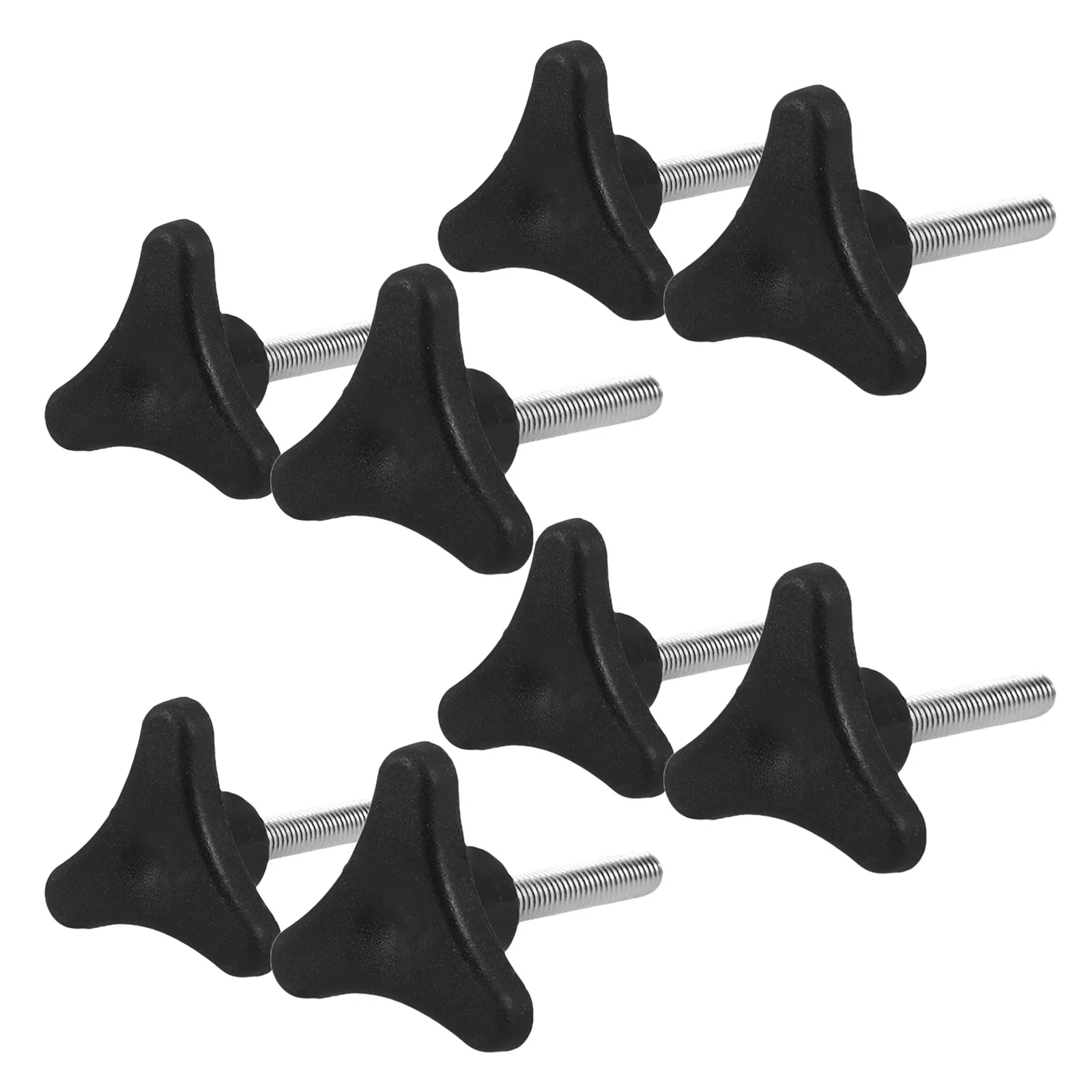 8Pcs Portable Commode Chair Thumb Screws Replacement Threaded Hand Fastener Parts for Bedside Toilet Chair Stability Fittings
