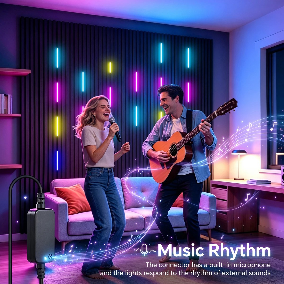 Smart IC+RGB LED Light Strip COB Pixel Chasing Neon Tape Music Sync BT APP Control For Cabinet TV Background Wall Party Decor