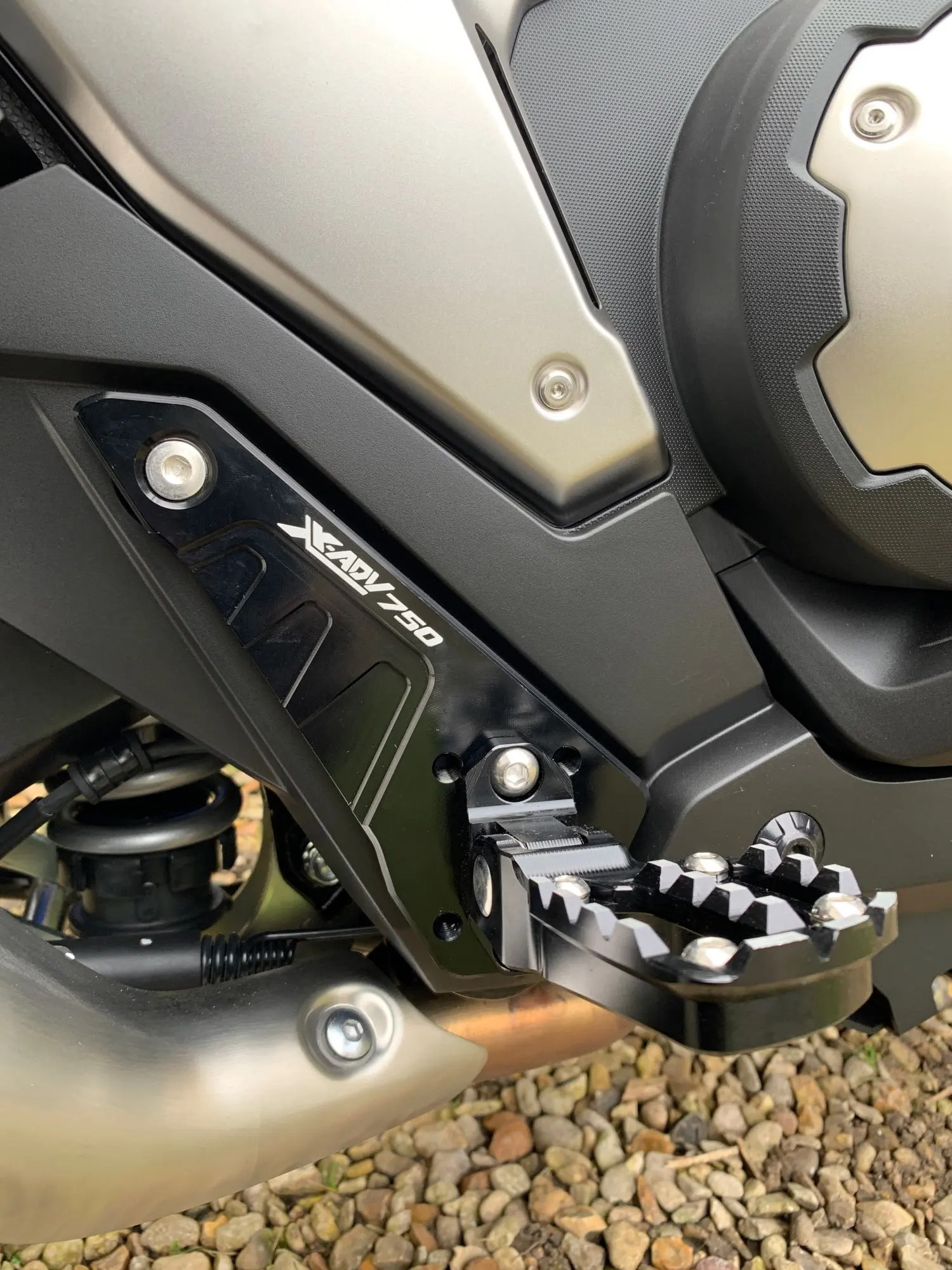 rearsets footpegs For XADV750 XADV 2021-2025 Motorcycle Rear Foot Pegs Pedal Passenger Foot Stand Folding Footrests xadv750