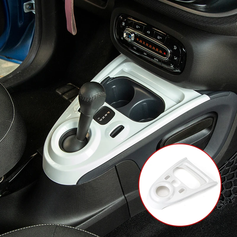 Car ABS Gear Panel Decoration Frame For Mercedes Smart 453 Fortwo Forfour Car Accessories Interior Sticker Styling Modification