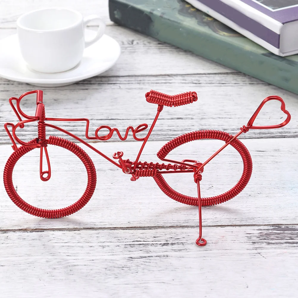 Accessories Love Bicycle Model Bike Rear View Mirror Vintage Ornament Manual Pendant