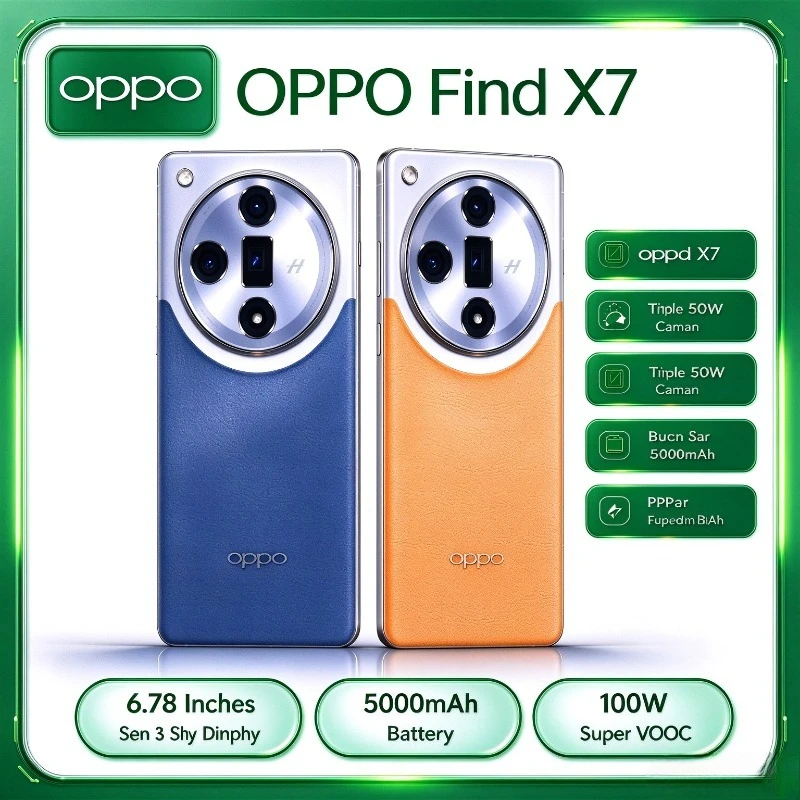 2026 New OPPO Find X7  Global Edition Dual SIM 5160mAh Battery 100W Fast Charging 8+256GB Storage 120Hz high performance Phone