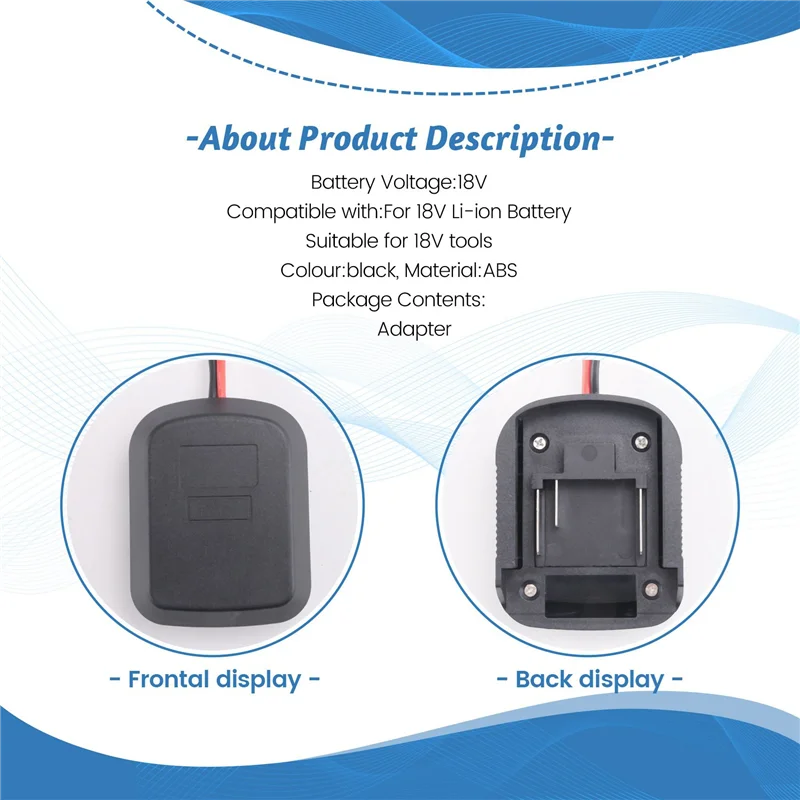 

Адаптер батареи ABMH-6Pc для литиевой батареи 18 В, разъем для электроинструмента, держатель док-станции для электроинструмента BL1830 BL1840