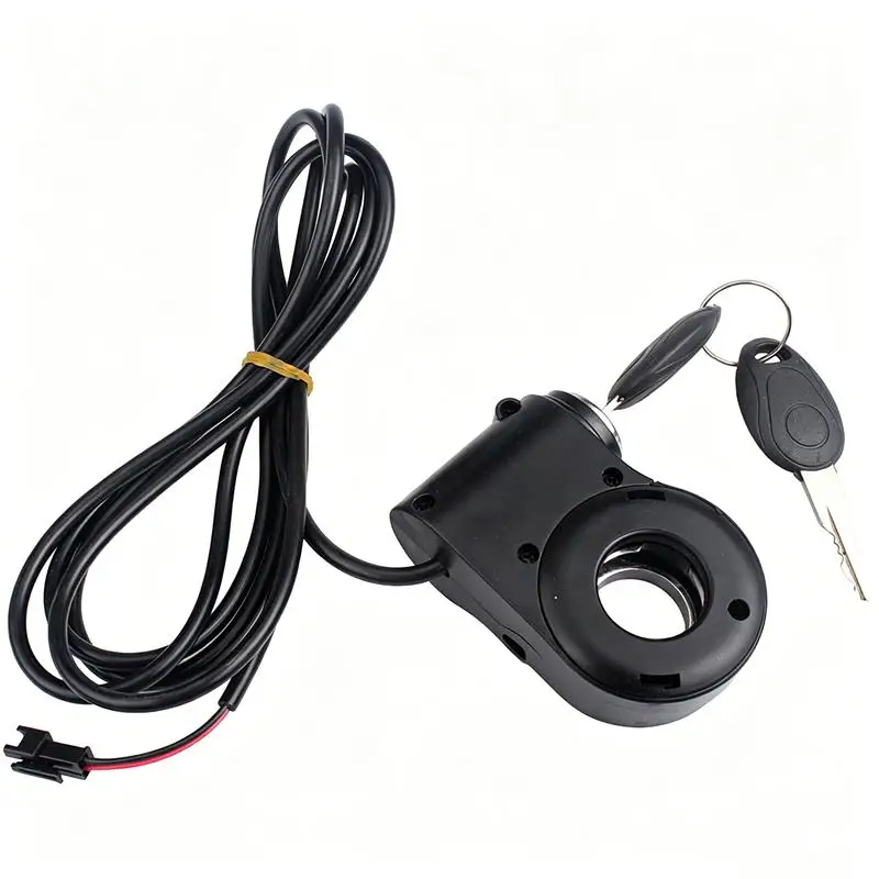 12V-72V Ebike Key Ignition 2 Wires Lock Switch: 2 Key Ridstar Q20 Electric E-Scooter Universal
