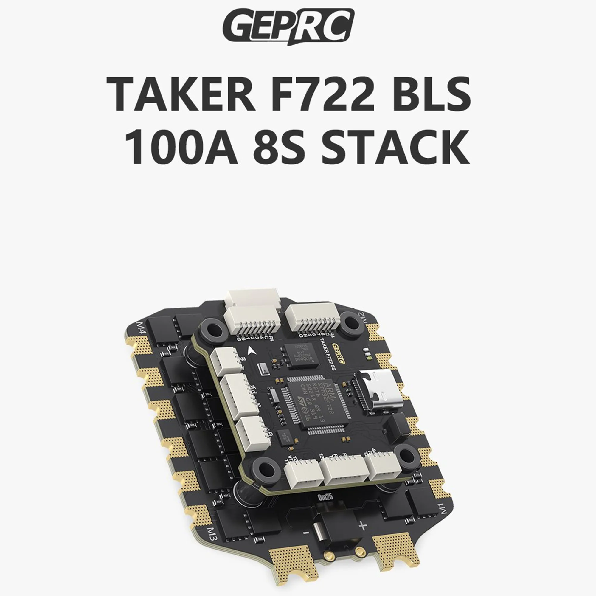 

TAKER F722 BLS 100A 8S STACK for RC Plane Electronic Chip Accessories with TAKER F722 8S Flight Controller/H100 8S 100 4IN1 ESC