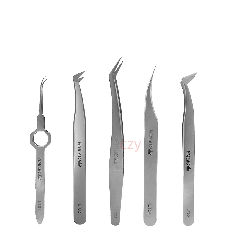 

Eyelash grafting tweezers tool High precision elbow tweezers Camellia tweezers special tools for eyelash planting