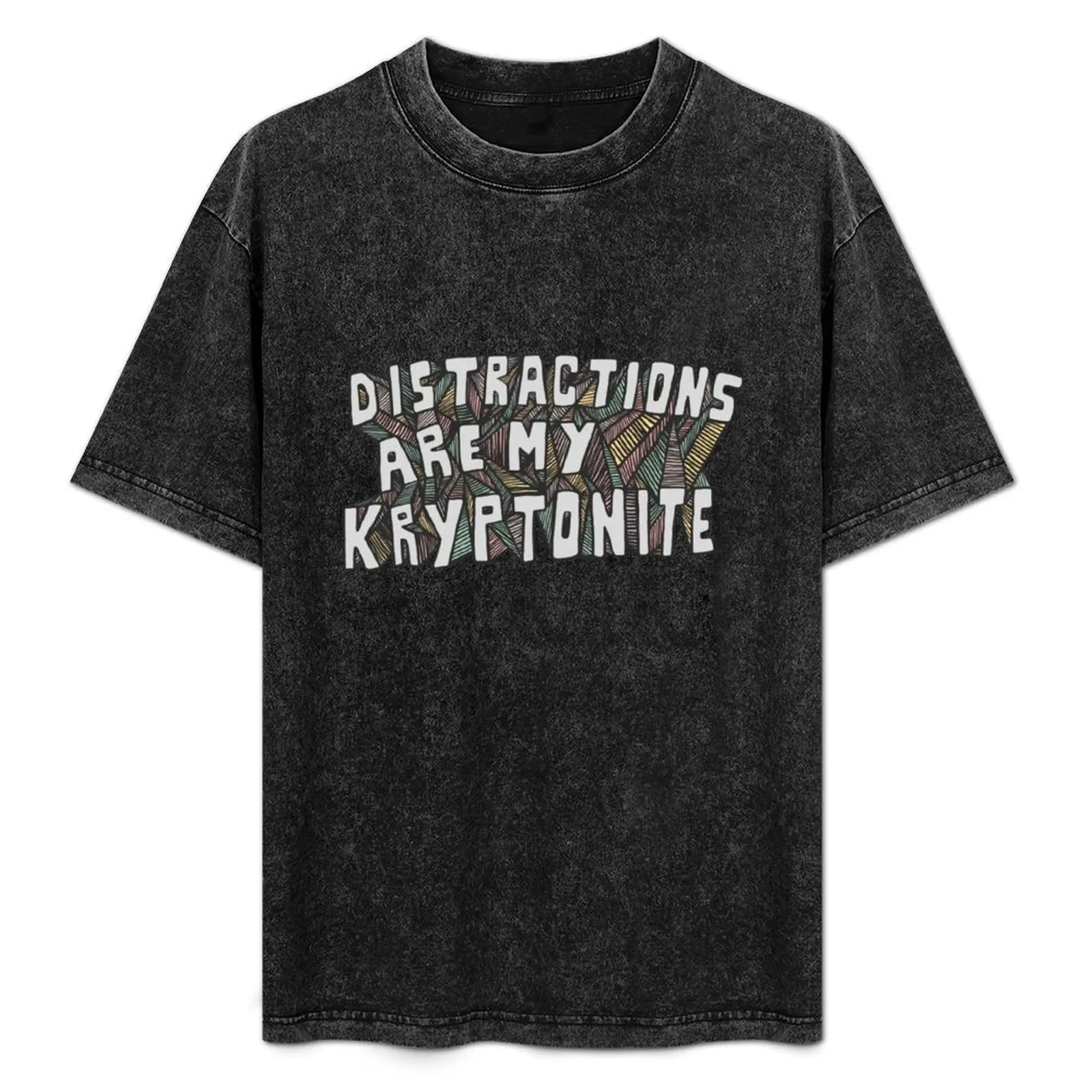 

Distractions Are My Kryptonite T-Shirt Plus Size All Match Tee Shirt
