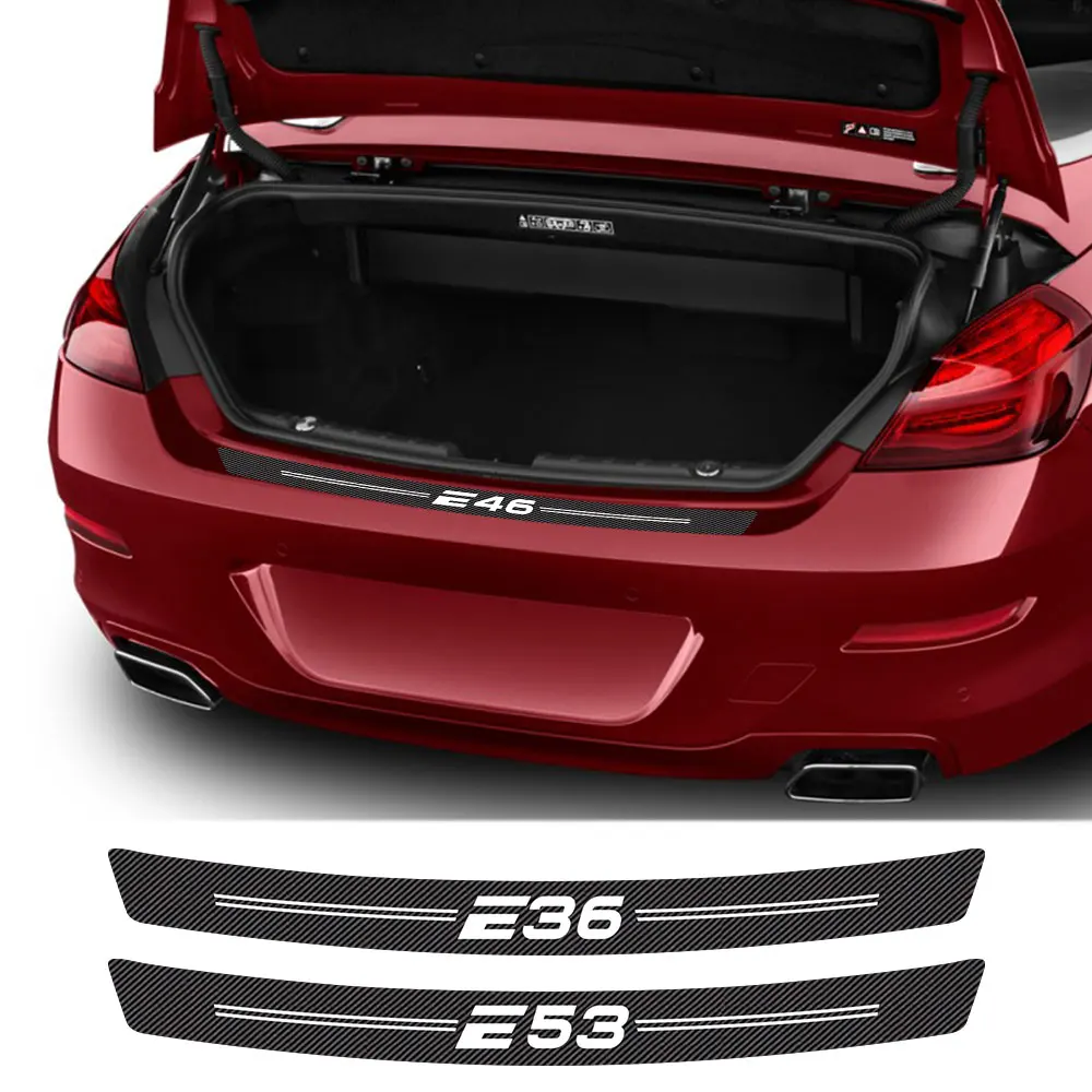 

Наклейка на багажник автомобиля, наклейки из углеродного волокна, аксессуары для BMW E46 E60 E90 E91 E39 E34 E28 E30 E36 E53 E61 E62 E70 E87 E92 E93