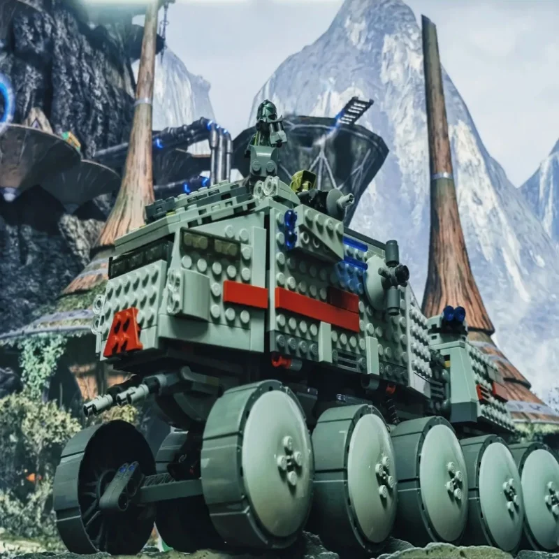 903-teiliger Weltraum-Krieg Klon-Turbinenpanzer Bausteine Truppentransportfahrzeug 75151 Bauklötze Kindergeschenke Wohndekoration