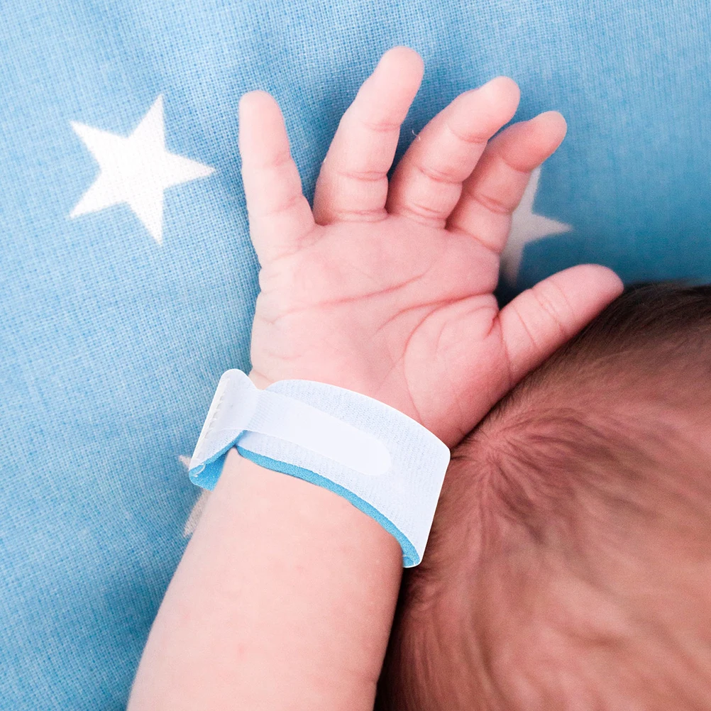 

2pcs Baby Id Wristband Soft Sponge Identification Band Newborn Quick Recognition Comfortable Wristbands For Daycare Amusement