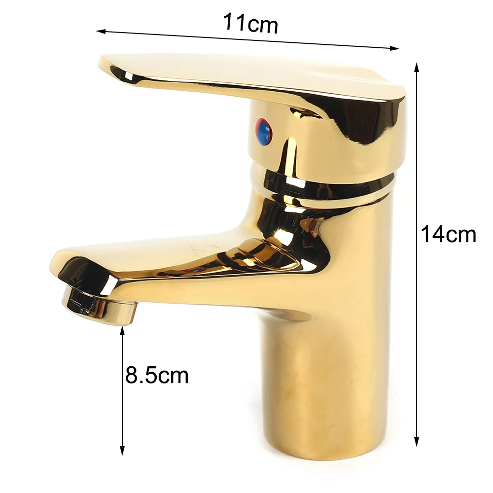 Basin Faucet Gold Waterfall Faucet Bathroom Faucet Deck Mounted Bathroom Toilet Basin Faucet Mixer Tap Hot and Cold Sink Faucet