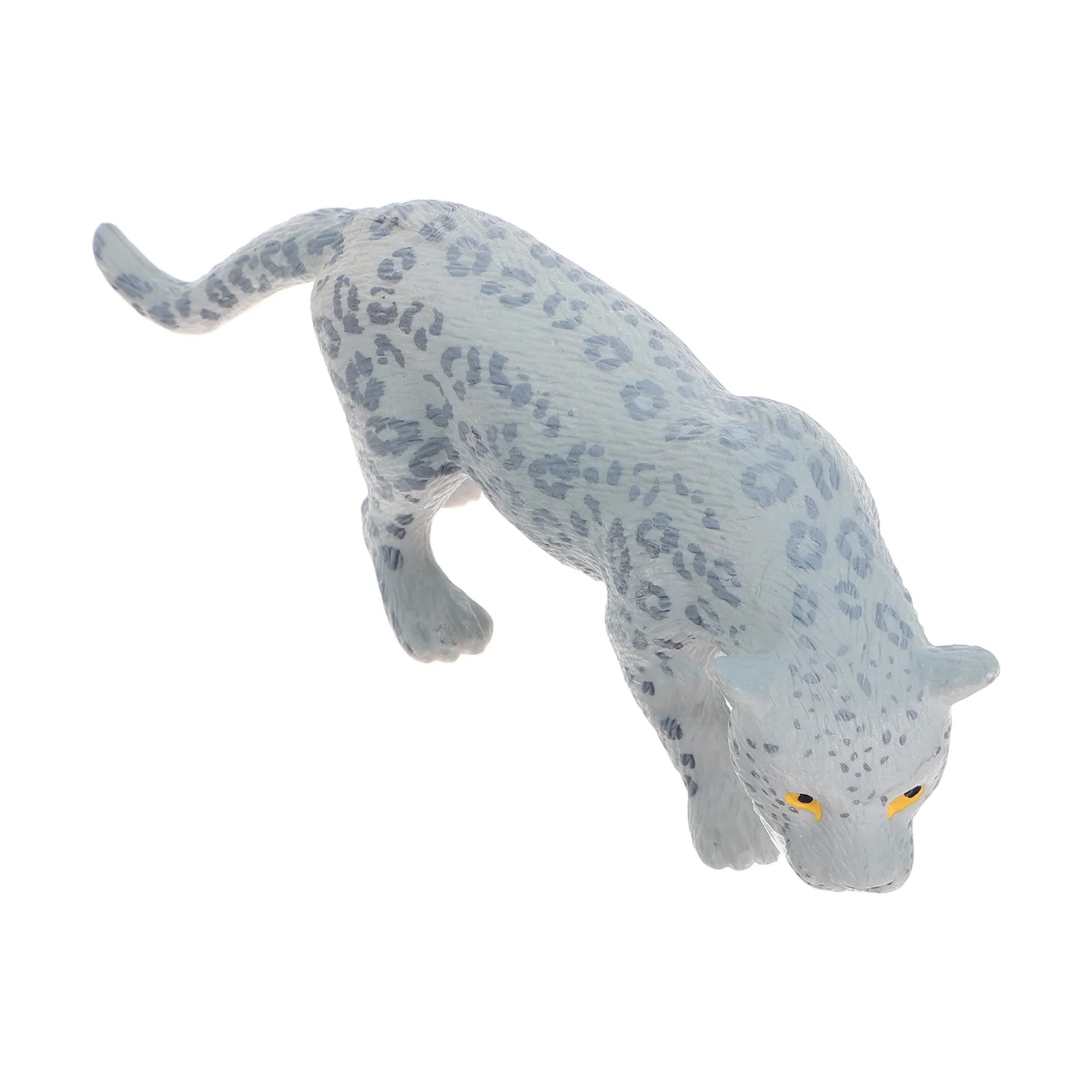 

Snow Leopard Realistic Figurines Mini Wildlife Animal Model Animal PVC Decor Home Office Gifts Wildlife Model