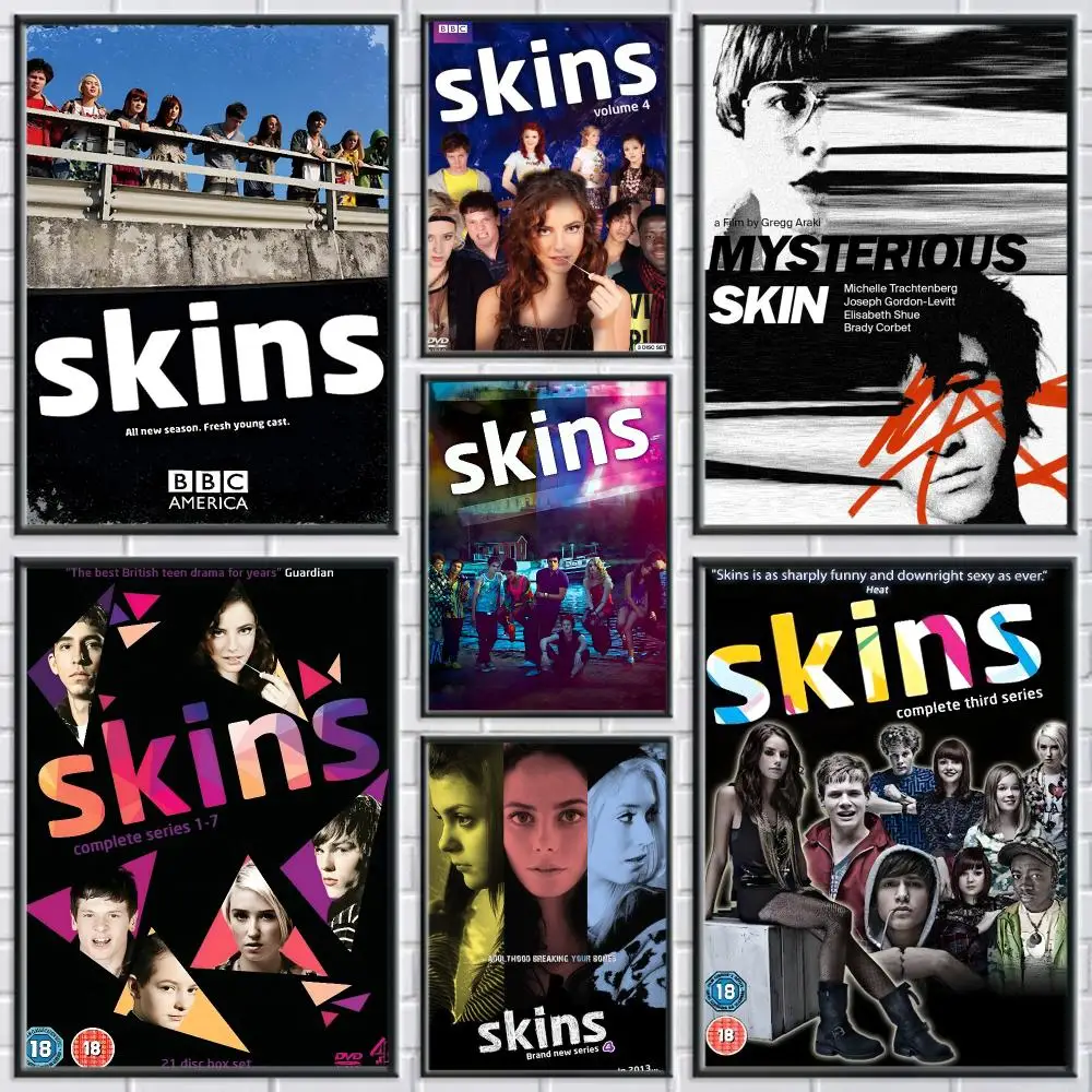 Teen TV Series S-Skins Generation Poster Perfect Sticker Self Adhesive Wall Art Decor for Home Office Dining Spaces