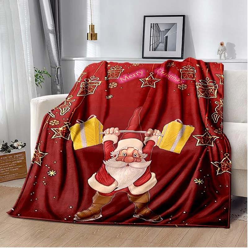 

Marry Christmas Santa Blanket Child's Gift Happy New Year Blanket,Santa Claus,Père Noël,Father Christmas,Decke,одеяло,couverture
