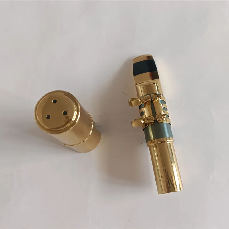 Gold-plated brass E Flat Baritone Saxophone mouthpiece 5-9