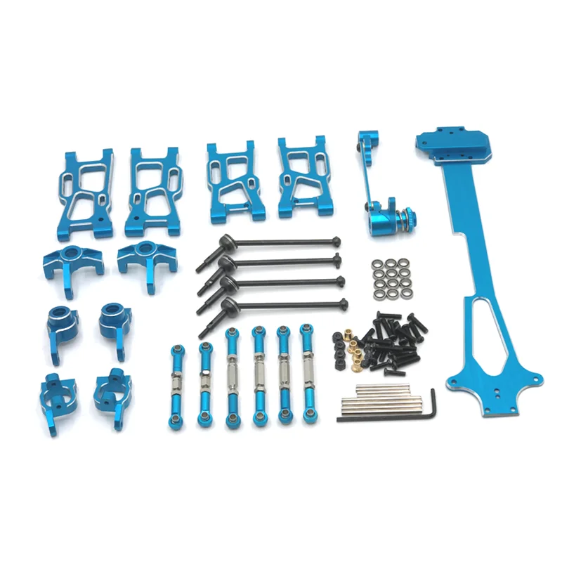 Metal Upgrade Swing Arm Steering Cup Steering Group 10 Piece Set For WLtoys 1/12 124017 124016 124018 124019 RC Car Parts