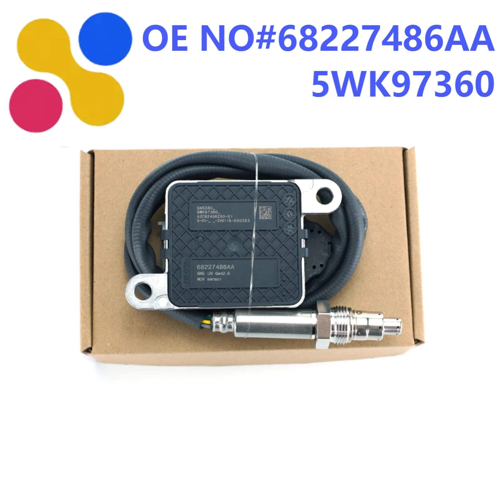 

68227486AA 5WK97360 NOx Sensor 12 В Новый датчик кислорода азота для Chrysler 2500 3500 4500 6,7 л дизельного грузовика Запчасти 5WK9 7360