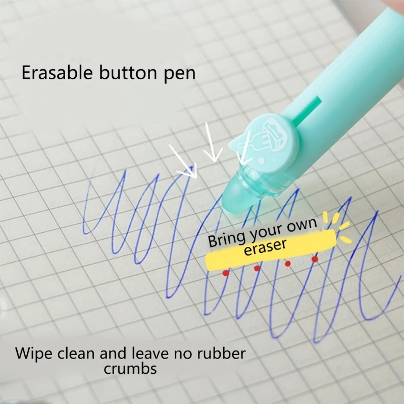 4 Bút Gel Có Thể Thu Vào Xong Xóa Được 0.5mm Mịn Điểm Hoạt Hình Xong Xóa Được Bút Gel Mịn để Viết viết Vẽ