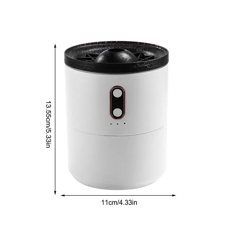 Volcano Mist Humidifier Quiet Volcanic Air Flame Humidifier With Timer Auto Shut Off Bedroom Humidifiers With Timer Fake Flame