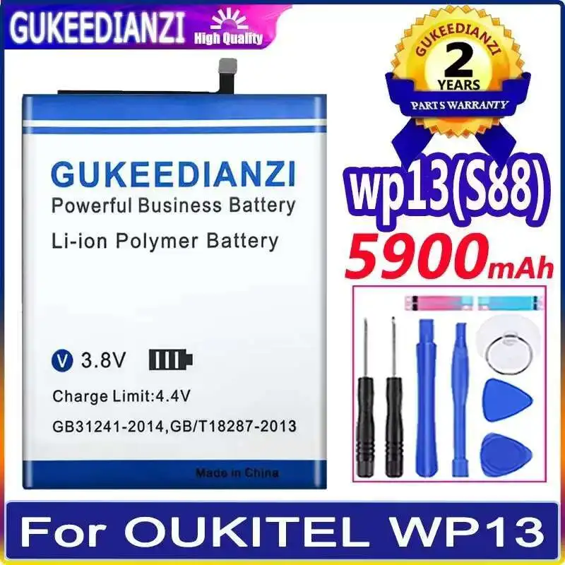 

Прочный аккумулятор для мобильного телефона 5900 мАч wp13 S88 для Oukitel WP13 6,52 дюйма