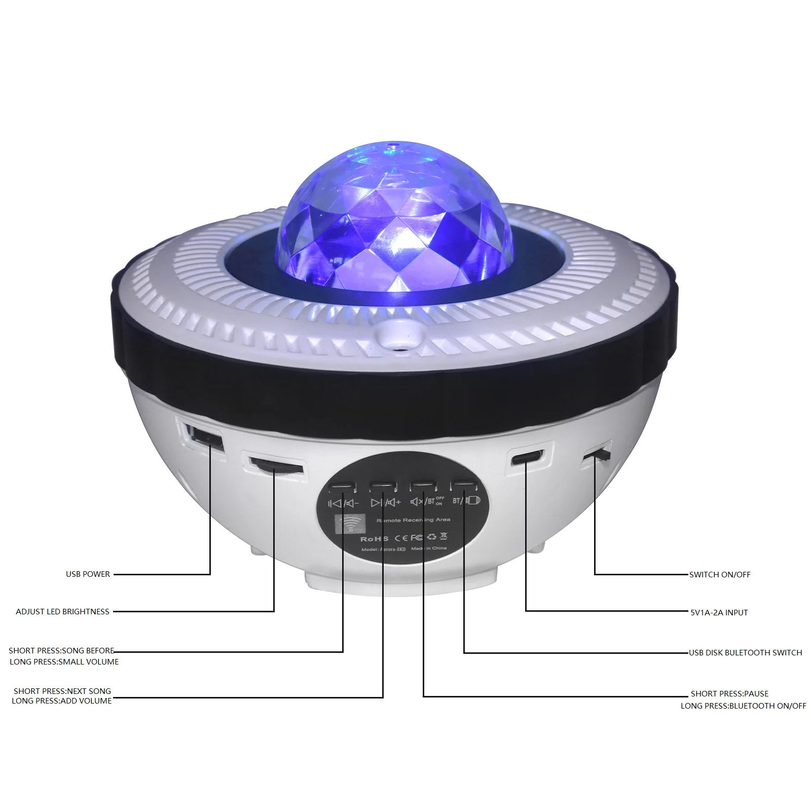 Star Projector Astronaut Light Projector Nebula Lamp with Remote Control Timer Function Adjustable Starry Night Light