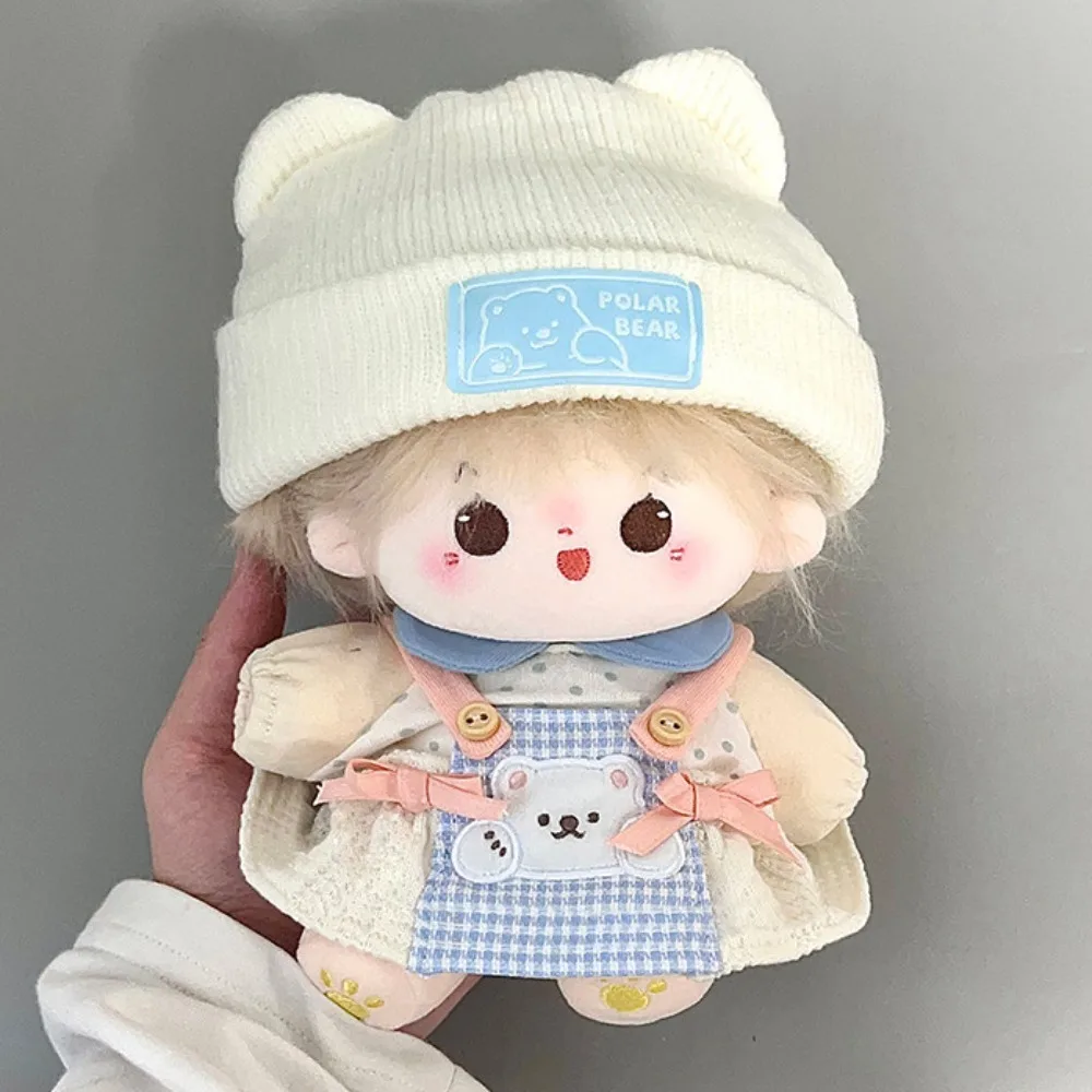 

Plaid Skirt 10cm Cotton Clothes Little Bear Hat Dress Up 20cm Clothes Outfit Spotted Top Cute Clothes Set 10/20cm Cotton