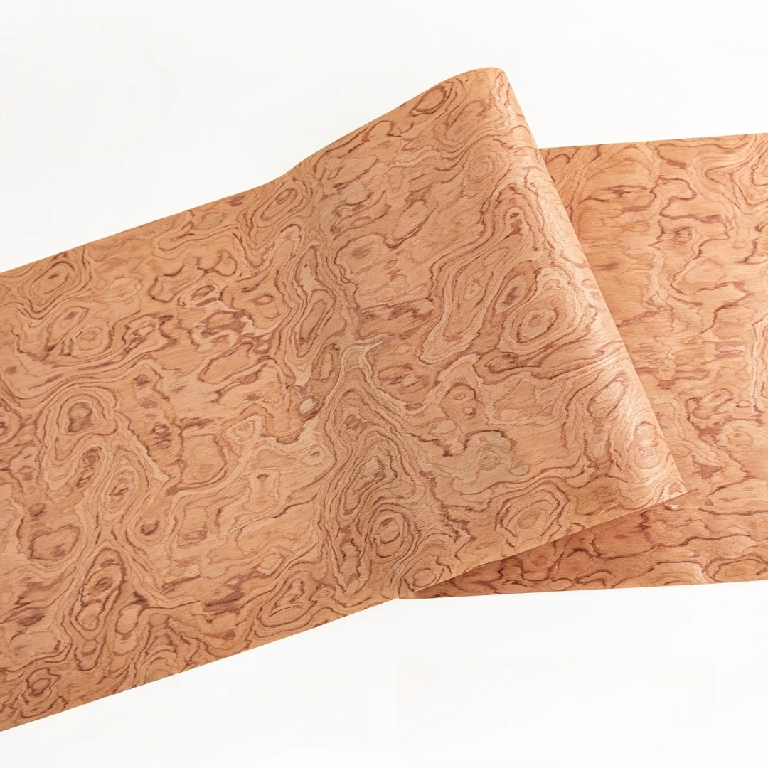 58x250cm Rosewood Pommele Engineered Wood Veneer For Furniture Cabinetry Interior Renovation And Home Decoration