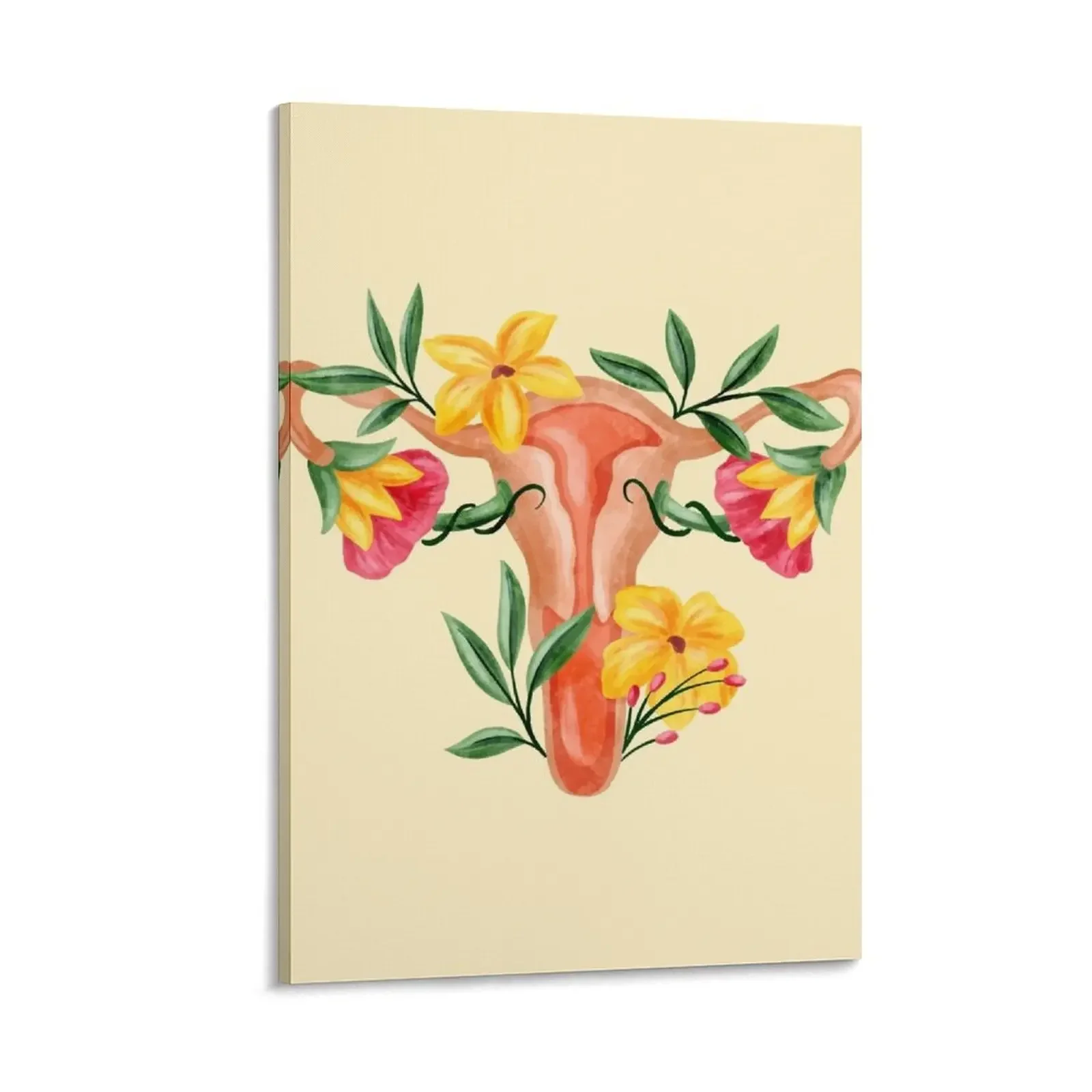 

Floral Uterus and Ovaries Woman Reproductive System Canvas Painting decorations for the room art interior paintings