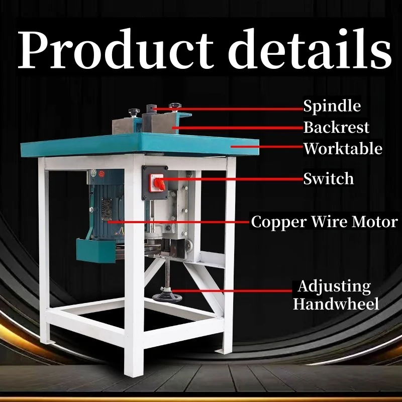 Dual-Purpose Vertical Spindle Moulder Simple Sliding Table Woodworking Milling Machine Trim Machine Single Vertical Milling
