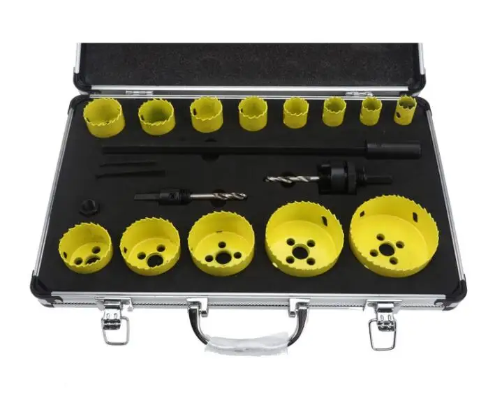 

Metal Hole Opener Saw Pipe Hole Saw Set Bimetal Hole Saw 19-76mm 16 pcs
