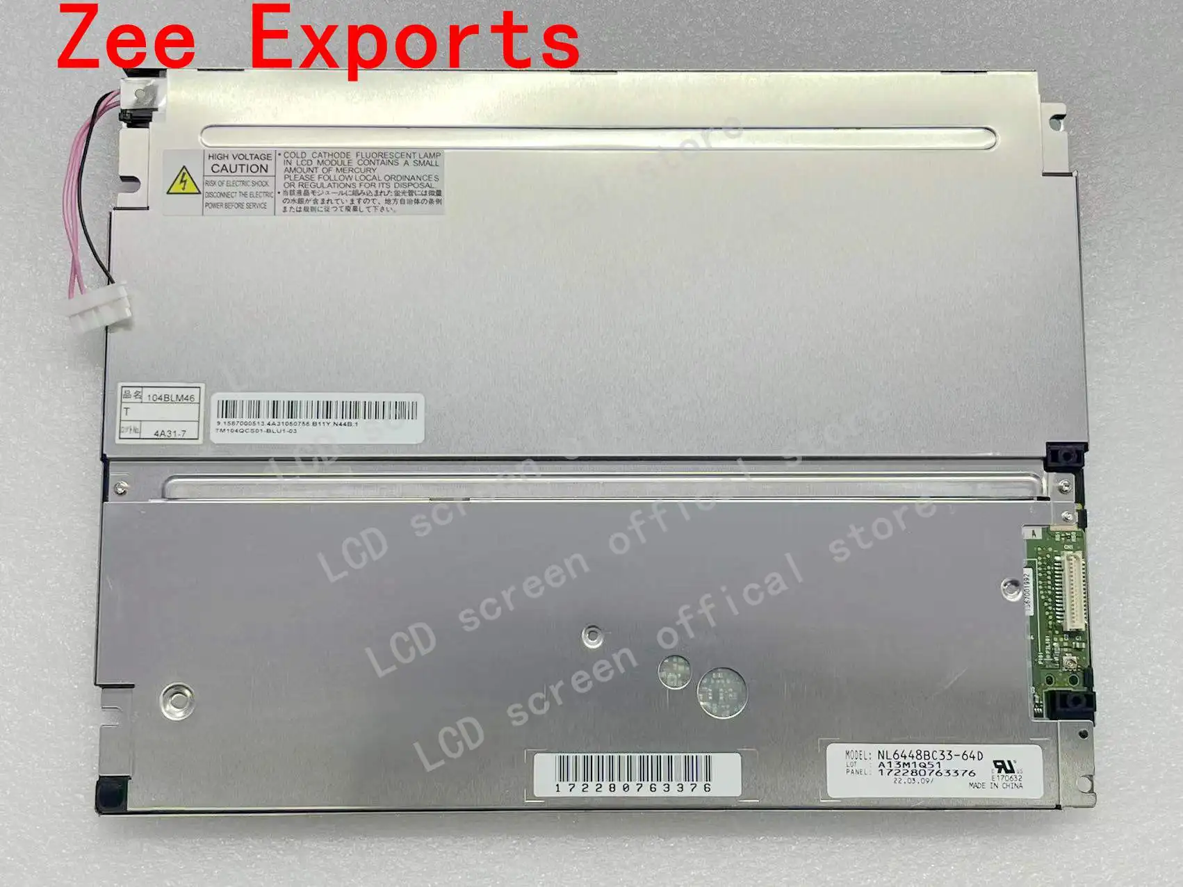 NL6448BC33-64 NL6448BC33-64D NL6448BC33-64C Original New A+ 10.4 Inch LCD Display Screen Panel for Industrial Equipment for NEC